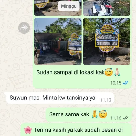 Pengiriman Papan Bunga Duka Wanasalam